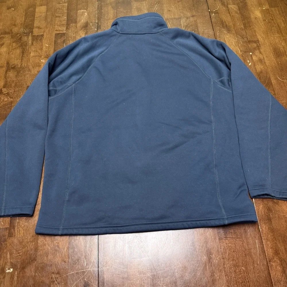 The North Face Jacket Mens XXL Navy Timber Full Zip Soft Shell Sherpa Hiking EUC